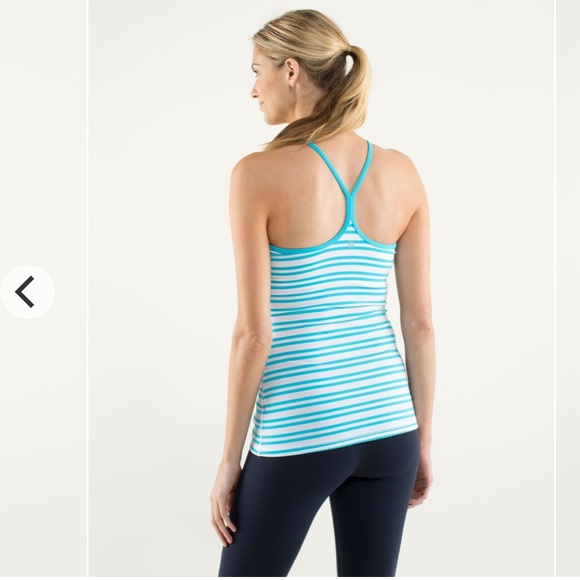 Power Y lululemon tank top blue striped - Picture 2 of 6